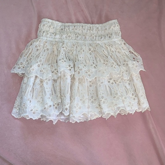 FREE PEOPLE EYELET MINISKIRT - Picture 3 of 4